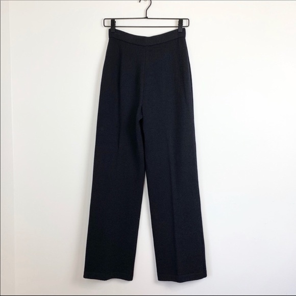 ST. JOHN SANTANA KNIT PANTS SZ 4 NAVY BLUE - Picture 2 of 11